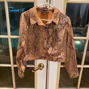 Anthropologie Reptile Print Women's Jacket🤎